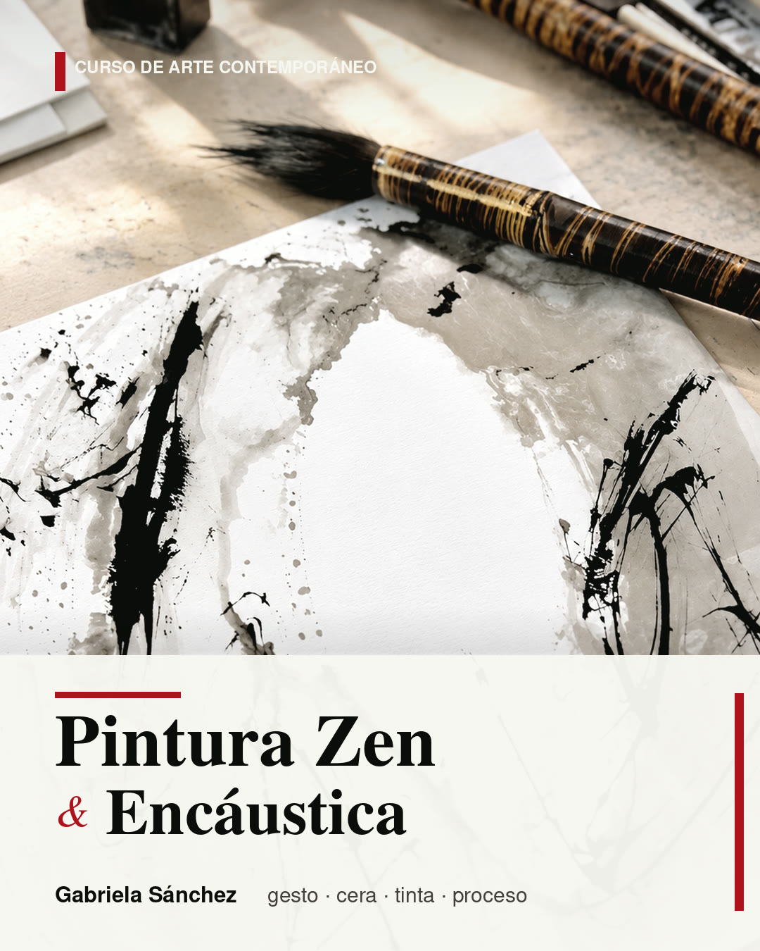 Portada del curso Pintura Zen & Encáustica de Gabriela Sánchez